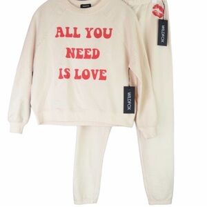 Wildfox All You Need is Love Top and Pants Set